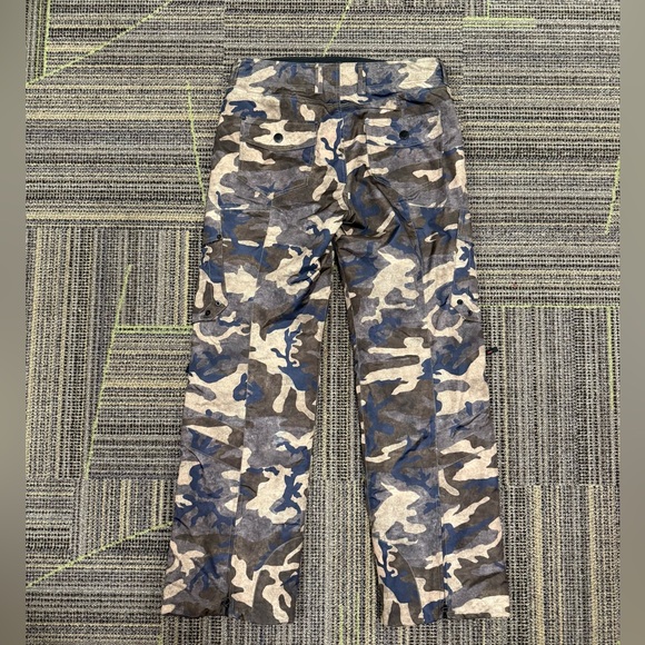Fire + Ice navy and green camo winter snow pants, Men’s size 34, long - Picture 2 of 15